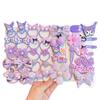 Accesorios para el cabello de Kuromi Clips para el cabello de niños Ligas para el cabello de niñas Diademas Ligas de goma Pasadores para el cabello de bebé Accesorios para el cabello de niñas pequeñas Clips en U Flequillo