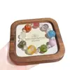 Pulsera de cristal multicolor natural con cuentas de amatista, jade Xiuyu y ágata amarilla, un accesorio de mano exquisito de alta gama para mujer
