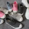 Zapatos de Lona de Borde Crudo Nuevos, Zapatos Lavados, Zapatos de Tela para Mujer de Caña Baja Desgastados, Estilo Coreano, Cómodos y Versátiles, Tendencia Estilo Hong Kong