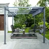 Villa pérgola de uvas toldo impermeable toldo parasol patio cochera patio estacionamiento hogar pabellón de aleación de aluminio exterior simple