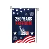 Bandera de Jardín del 250 Aniversario de Estados Unidos Transfronteriza Decoración para Fiesta Festiva Colgante para Patio Exterior
