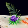Plato Decorativo de Restaurante de Hotel Flores y Plantas Simuladas Sashimi Archivo Ming Adorno de Plato Frío Plato de Ambiente Sashimi de Salmón Decorativo