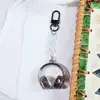 Pingente de fone de ouvido em acrílico, laca de cor sólida galvanizada transparente, corrente de celular estilo ins, chaveiro de bolsa, acessório DIY atacado