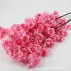 Ramas Simuladas de Flor de Cerezo, Ramas de Flor de Durazno, Flores Artificiales para Decoración, Árboles de Flor de Cerezo para Interiores y Exteriores, Flores de Peral para Bodas, Flores de Plástico y Seda, Ratán para Techo