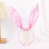 Halloween Coelho da Páscoa Fantasia Faixa de Cabelo Laço Cauda de Pelúcia Três Peças Super Macia Faixa de Cabelo Orelhas de Coelho
