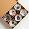 Chongshang Creativo Set de Cuencos de Ratán con Gancho Japonés Hogar Casual Cerámica Plato Vajilla Actividad Comercial Regalo Al por Mayor