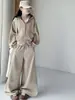 Nuevo Conjunto a Cuadros con Capucha para Niñas de Primavera y Otoño, Conjunto de Moda Estilo Coreano para Niñas Mayores, Chic Casual, para Salir, Estilo Coreano