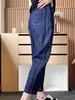 Jeans Harem de Nuevo Estilo para Primavera para Mujer, Tallas Grandes, Tipo de Cuerpo Pera, Tiro Alto, Pierna Recta Suelta, Adelgazantes, Petite Dad Jeans
