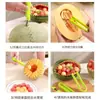 Divisor de Frutas Tres en Uno de Acero Inoxidable, Cuchara para Bolas Multifuncional para el Hogar, Herramienta para Sacar Bolas de Fruta, Herramienta para Tallar Fruta