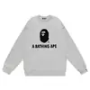Marca de moda transfronteriza de comercio exterior BAPE sudadera con capucha de punto para hombre, otoño e invierno, manga larga, estampado de letras, holgada, cuello redondo