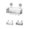 Estante de Almacenamiento con Ventosa para Cocina, Baño y Tocador, Solución de Almacenamiento Montada en la Pared sin Taladro, Caja de Almacenamiento para Lavabo