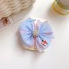 Horquilla con flor bordada, accesorio para el cabello para niña, horquilla con lazo grande de cristal, tocado antiguo para niña, clip superior