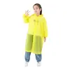 Impermeable Largo, Impermeable con Cordón a Prueba de Viento, Impermeable Abierto a Prueba de Lluvia para Todo el Cuerpo, Impermeable Transparente Engrosado para Adultos y Niños