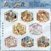 Livro de Adesivos PET Yuxian Scenic mini1.0, Cena 3D Tricô Imitado Tridimensional Diário Imersivo Brinquedo Alívio de Estresse