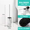 Escova de vaso sanitário sem cantos mortos doméstica montada na parede vaso sanitário agachado limpeza cabo longo silicone limpeza de vaso sanitário artefato de hotel