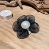 Versión coreana de Dongdaemun 2023 nueva flor de organza de color mágico Anillo para el pelo de perla Accesorios para el pelo de estilo extranjero Joyería de cabeza de bola