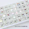 Dongzhou Rosa Sakura Recubierto Accesorios de Pedrería para Uñas Roca Dulce Corazón Retorcido Vidrio Puntiagudo Pedrería Brillante Adhesivo para Uñas Pedrería