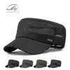 Gorra Plana para Hombre, Sombrero de Sol de Verano para Exteriores, Gorra de Béisbol de Malla Transpirable Casual, Gorra Militar Estilo Coreano