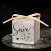 Caixa de Doces para Casamento Criativa de Alto Padrão Estilo Europeu 2026 Caixa de Presente Estilo Simples com Glitter Quadrada Caixa de Doces para Casamento Atacado