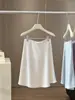 Elegante Falda de Acetato Satinado para Mujer, Verano 2026, de Cintura Alta, Adelgazante, con Caída, Corte A, Falda Corta de Cola de Pez que se Ajusta a la Cadera