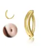 9 piezas de combinación de anillos para ombligo de acero inoxidable juego de cobre circón gota de agua anillo para ombligo forma redonda de corazón clavo para ombligo Europa y América