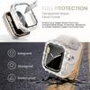 Adecuado para Apple Watch Applewatch7 funda protectora PC galvanoplastia Diamante Doble película templada integrada reloj de diamantes de 8ª generación