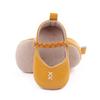 Zapatos de interior para niña, zapatos de princesa monocromáticos con velcro para niña pequeña, zapatos de bebé de boca baja, una generación de BC2261