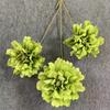Ramo de Hibisco Simulado de 3 Cabezas Estilo Retro Europeo Adornos de Decoración para el Hogar Sala de Estar Ramo de Mano para Bodas Accesorios de Flores Artificiales