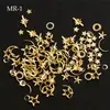 Joia de unha rebite Xingyue rebite oco japonês liga estrela-do-mar rebite redondo patch de metal para unha