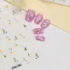 Novo Adesivo para Nail Art Estéreo 5D Em relevo Borboleta Flor Renda Laço Rosa Adesivo de Unha de Alta Qualidade