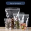 Sacos de embalagem auto-selantes autossuficientes de alimentos transparentes grossos diretos da fábrica grãos de frutas secas sacos de comida de chá perfumados atacado