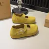 Fivela novos sapatos rasos de uma tira para primavera e outono sapatos de dirigir sapatos Birkenstock femininos camurça boca rasa aumento interno de altura retrô 2026 sapatos Mary Jane