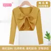 Xale para Dança, Roupas de Treino de Manga Longa para Primavera e Outono, Jaqueta Curta de Algodão Puro, Roupas de Minorias Étnicas para Crianças