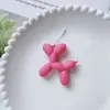 Pingente Cão Balão Galvanizado Pendente de Bolsa Chaveiro Criativo Acessórios DIY Coração Decorativo Fofo Acessórios de Desenho Animado