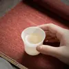 Porcelana de jade helado de alta calidad Dehua porcelana blanca jade de grasa de oveja simple moda china juego de té kung fu taza de té de cerámica regalo