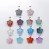 Cuentas de Cristal Florales de Gel Doble Color de 15 mm Cuentas Sueltas Materiales para Pulsera Pendiente Creativo Hecho a Mano DIY