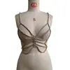 Corrente de corpo AYJ Europeia e Americana vazada luxuosa com pérolas artificiais para usar por cima, em camadas para festas e banquetes modernos, corrente sexy para o peito