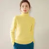 Suéter de Cachemira para Mujer Otoño/Invierno 2026 con Cuello Alto, Diseño Versátil, Tejido de Lana, Suave y Acogedor