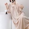 2025 Nuevo camisón de mujer primavera y verano algodón seda nuevo estilo chino estilo nacional elegante vestido largo de alta gama pijamas de seda de algodón talla grande