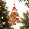 Novo produto transfronteiriço: Pingente decorativo de pássaro simulado plano de acrílico para Natal, árvore de Natal, casa e decoração de mochila