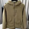 Sudadera con capucha y cremallera de forro polar para hombre, de alta densidad, doble cara, cortavientos y cálida, para exteriores, con forro polar adicional y capa exterior engrosada