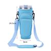 Funda para Vaso Termo de Gran Capacidad Seleccionada Cuidadosamente con Cuerda para Transportar, Correa para Llevar en Diagonal, Funda para Vaso de Hielo de 40 oz, Funda para Vaso de Agua de Material de Buceo