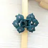 Pinza para el pelo pequeña de mariposa mate vintage coreana de Dongdaemun con pedrería checa importada, accesorio versátil para coleta