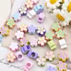 Flor de Cinco Pétalos Dibujo Animado Cuentas Espaciadoras Cadena para Teléfono Móvil Accesorios Cuentas Espaciadoras Aleación Colorida Accesorios DIY Joyería Colorida
