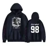 Sudadera con capucha de estilo nuevo, corte holgado, con estampado de mercancía del cantante europeo y americano Juice Wrld 2024 para adolescentes, hombres y mujeres