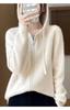 Cardigan Tricotado Simples Estilo Japonês e Coreano com Capuz e Zíper para Mulheres 2025 Outono e Inverno Novo Transfronteiriço Cor Pura Casaco Suéter Slim