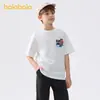 Camiseta de Manga Corta Balabala para Niños, Estilo Verano 2025, Algodón Puro de Secado Rápido, Moderna y Versátil