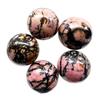 Pelota Hot Transfronteriza No Porosa 25 mm Bola Grande Rosa Piedra Natural Amatista Ojo de Tigre Multicolor