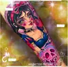 Tatuagem Adesiva Diablo Feminina À Prova D'água Duradoura Europeia e Americana Violência Lori ins Desenho Animado Fofo Flor Braço Não Refletivo Anti-Han