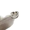 Anillo Nuevo Sencillo Brillante de Cara Sonriente para Mujer, Temperamento Versátil de Moda, Estilo Minimalista, Lujo Ligero, Anillo Hueco de Celebridad de Internet al por Mayor